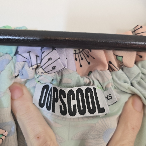 Anthropolgie Oopscool Off The Shoulder Printed Dress XS - Picture 8 of 10